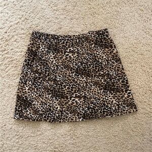 Brandy melville cheetah print phoebe mini skirt